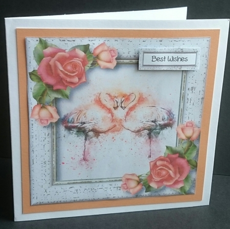 Fabulous Flamingos 8x8 by Sue Soules