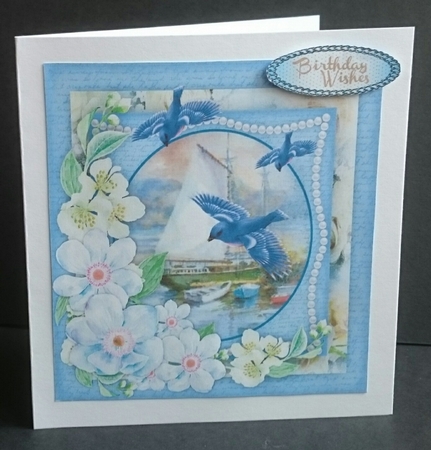 Blue Birds Over The Water by Sue Soules