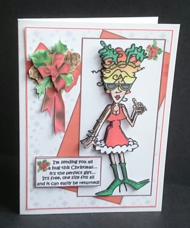 Rita being nice for Christmas  by Sue Soules
