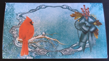 Cardinal Money Wallet or Gift card Holder by Sue Soules