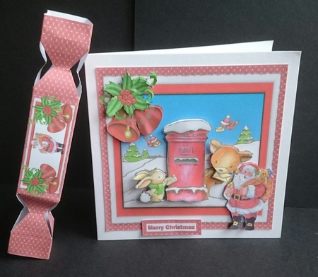 8x8 Reindeer Chrisrmas post mini kit by Sue Soules