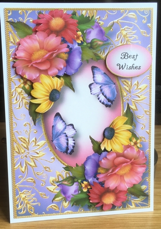 Gilded Frame & Breath Of Summer A5 by Sue Soules