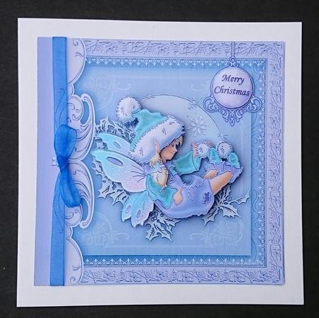 Frosty Fairy Christmas Topper & Decoupage by Sue Soules