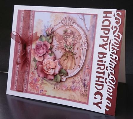 Autumn Fairy Birthday, Leaving, 8x8 Decoupage Mini Kit by Sue Soules