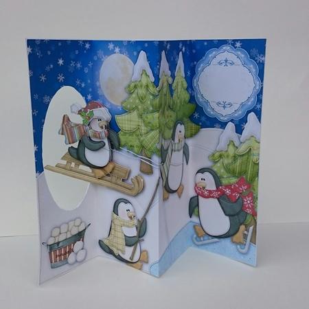 Penguin Fun Passing Through Aperture Card Kit Featured Gallery Photo