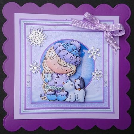 Izzys Christmas Buddies 8x8 Decoupage Mini Kit by Sue Soules
