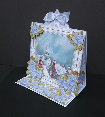 The Rooftops Lace Top Easel Card & Envelope Kit by Sue Soules
