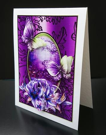 Gorgeous Lily Flutters in a Shimmering Frame by Sue Soules
