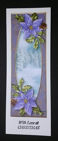 Large Dl Pretty Purple Poinsettias by Sue Soules