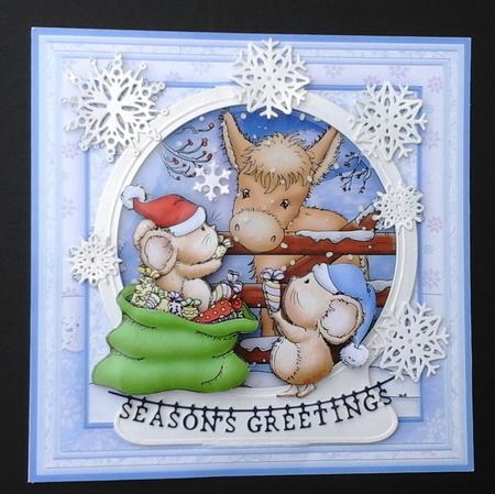 Special Christmas Friendship 8x8 Decoupage Mini Kit by Sue Soules