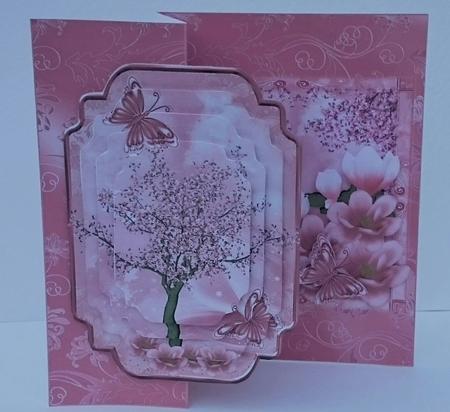 Cherry Magnolia Blossom No Holes Fold Mini Kit by Sue Soules