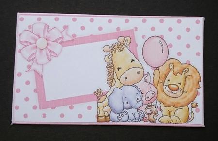 Animal Crew Baby Girl or Girls Birthday Money Wallet by Sue Soules