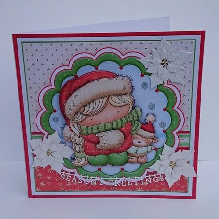 Snuggle Izzy 8x8 Decoupage Mini Kit by Sue Soules