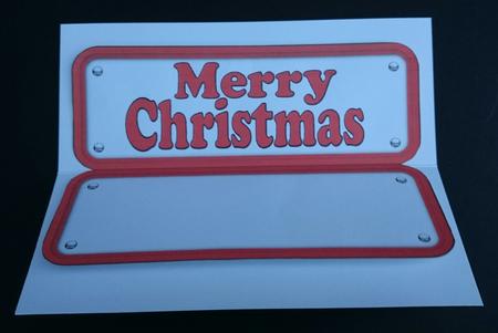 Merry Christmas Word Paw Print Design Insert by Sue Soules
