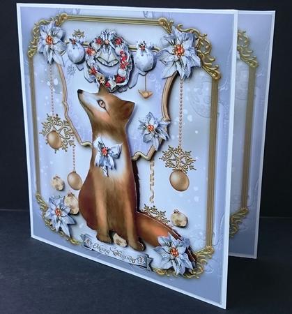 Christmas Cute Fox in Winter Card Kit by Sue Soules