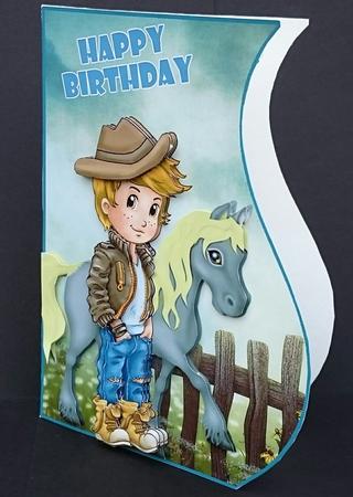 Mini Kit -cool Boy with Pony #3 by Sue Soules