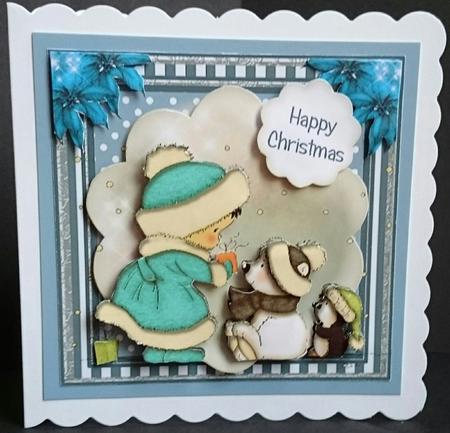 A Very Cute Christmas Bumper Card Front Kit by Sue Soules