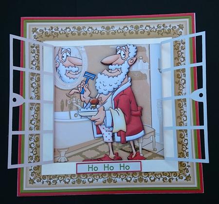 Dressing Up as Santa Christmas Decoupage Mini Kit for Men by Sue Soules