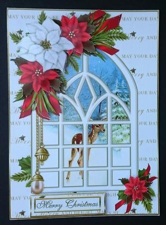 Christmas Deer Through the Window Choice of Scenes Mini Kit by Sue Soules