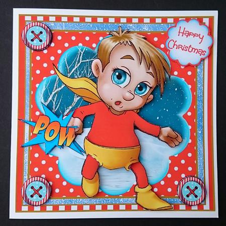 Superboy's Christmas Card Front Kit by Sue Soules