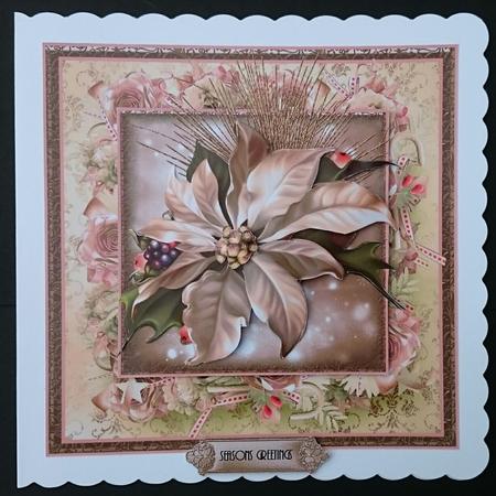 The Poinsettia Card Front Kit by Sue Soules