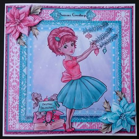 Dressing the Tree Card Front Kit by Sue Soules