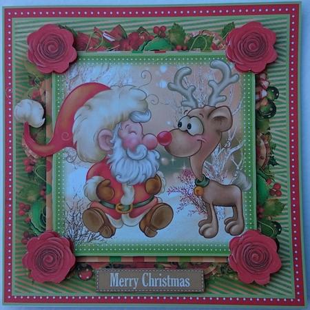 Eskimo Kisses Card Front Kit by Sue Soules