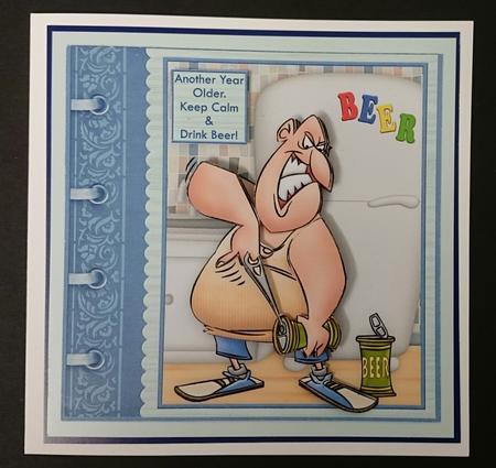 Another Year Older Keep Calm & Drink Beer Decoupage Mini Kit by Sue Soules