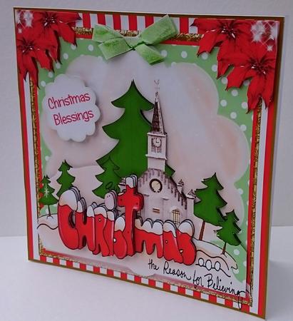 Christmas the Reason to Believe Card Front Kit by Sue Soules