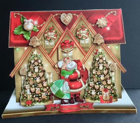 Christmas Santa and Mrs Claus with Trees Card Kit by Sue Soules