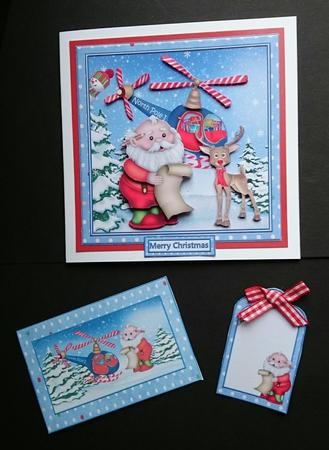 8x8 Santa Has a Helicopter Mini Kit by Sue Soules