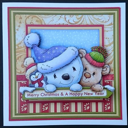 Christmas Trio 7.5 Decoupage Mini Kit by Sue Soules