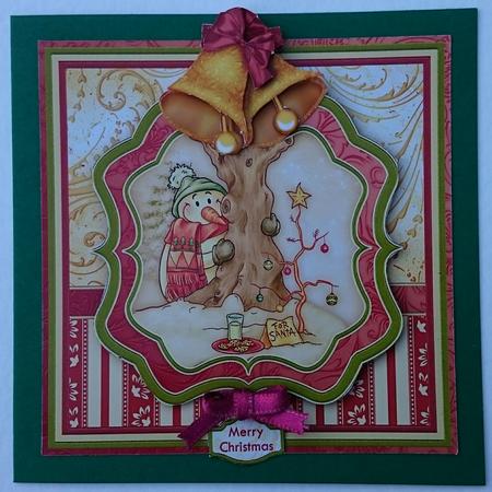 For Santa Christmas 8x8 Mini Kit & Optional Decoupage by Sue Soules