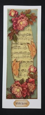 Autumn Roses & Butterflies Large Dl by Sue Soules
