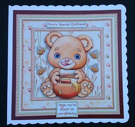 Bees to the Honey Pot 8x8 Birthday Valentines Mini Kit by Sue Soules
