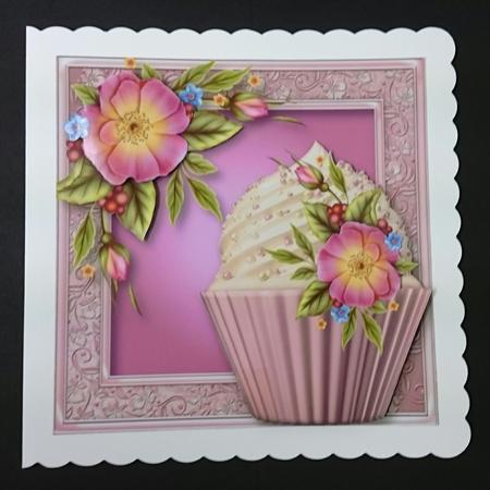 Beautiful Wild Roses Cupcake Mini Kit by Sue Soules