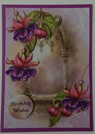 Soft Pink and Purple Fuschias by Sue Soules