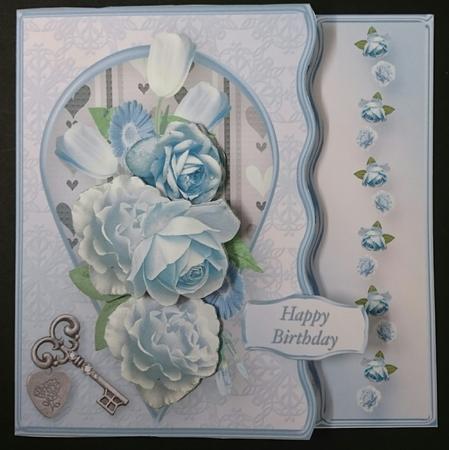 The Blues Bouquet - Wavy Offset Card Mini Kit by Sue Soules