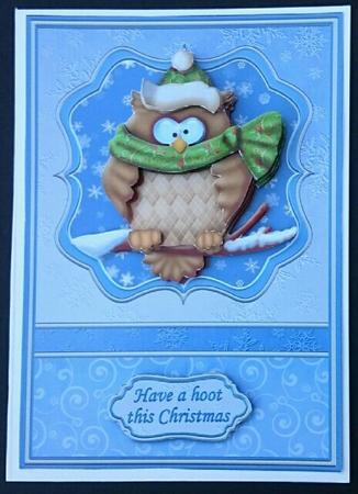 Have a Hoot This Christmas Owl Topper & Decoupage by Sue Soules
