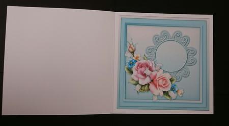 Roses and Flowers on a Lace Doily Matching 8x8 Insert Plate by Sue Soules