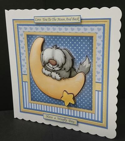 Love You to the Moon and Back Sheepdog Mini Kit by Sue Soules