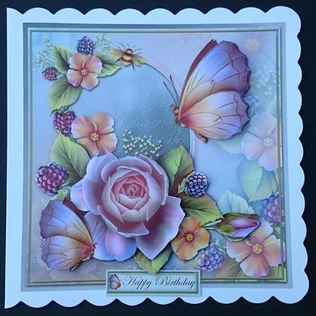 Lilac Roses & Butterflies by Sue Soules