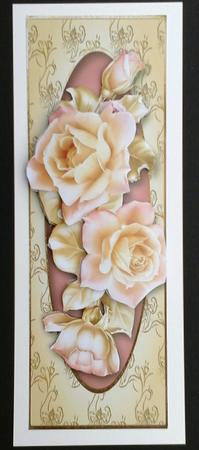 Beautiful Pale Roses Large Dl Mini Kit by Sue Soules