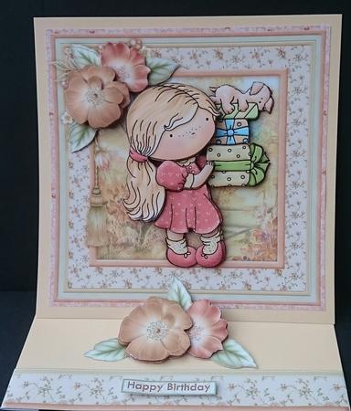 Carrying Presents Decoupage Mini Kit Birthday Mother's Day by Sue Soules