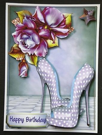 Lovely Polka Dot Shoes and Lilac Roses  by Sue Soules