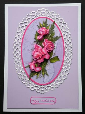 Cameo Roses Decoupage by Sue Soules
