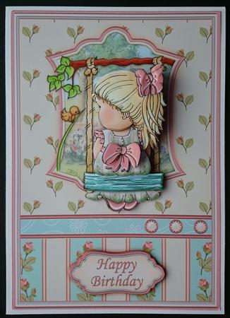 View from the Swing Topper & Decoupage by Sue Soules