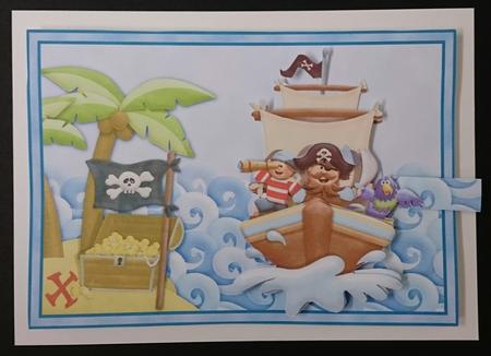 Pirate Life Animated Moveable Decoupage by Sue Soules