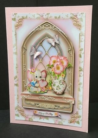 Baby Pink Windows Card Kit by Sue Soules