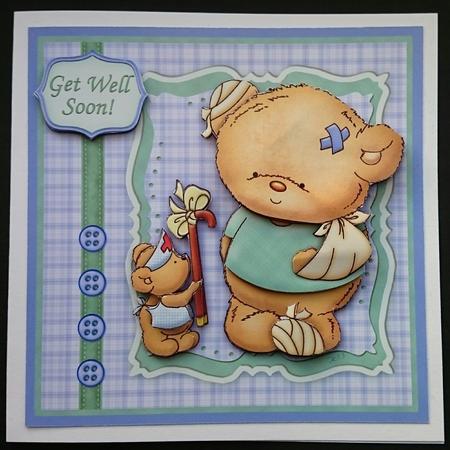 Will This Help You Get Well Soon Topper & Decoupage by Sue Soules